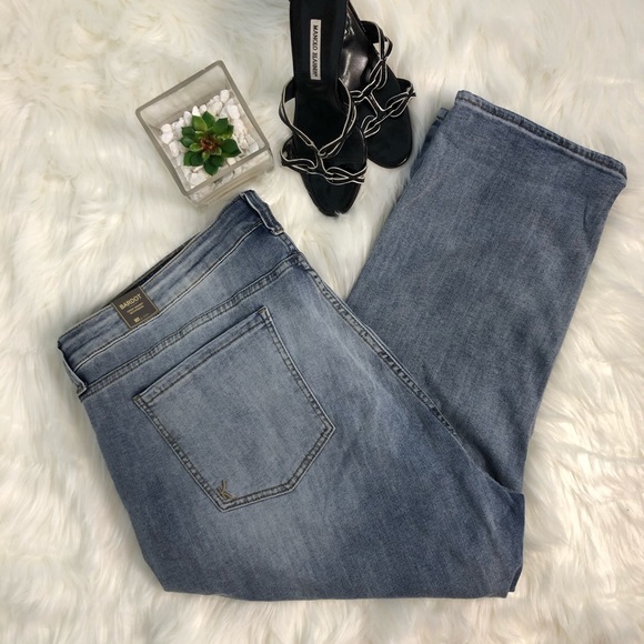 New Kut Bardot Cropped Skinny Boyfriend Jeans 24W - Picture 2 of 8